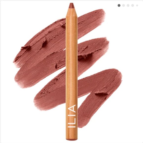 ILIA Lip Sketch Hydrating Lipstick + Lip Liner Crayon | Genre: Mauve Brown | NEW - Picture 1 of 5